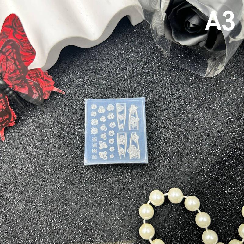 Cartoon Flower Shape Silicone Nail Mold Nail Stamping Nails Diy Nail Salon Design Stereoscopic Manicure Art Tool