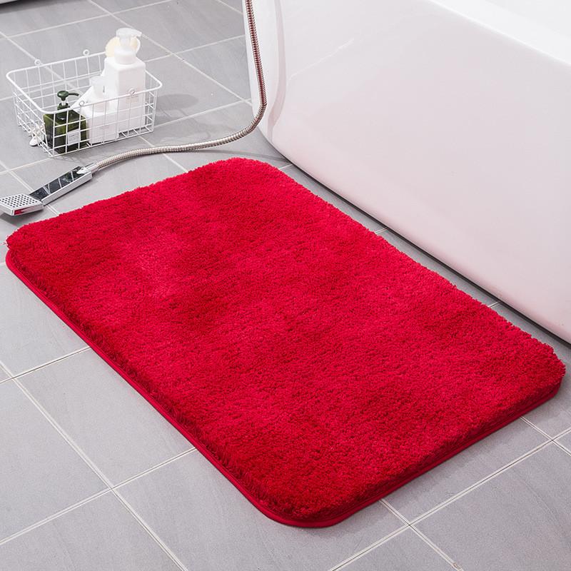 Thick Absorbent Water Microfibre Bath Mat Washable Non Slip Plush Mats Bath
