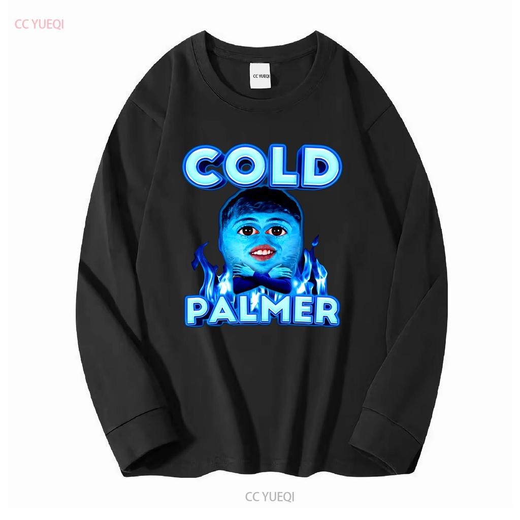 Koszulka Cold Palmer M z długim lub krótkim rękawem vintage spranie Unisex miękka rozciągliwa moda stylowa lekko góra do noszenia na co dzień