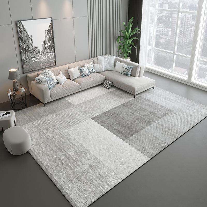 Nordischer grauer Teppich Wohnzimmerdekoration Schlafzimmer Große Fläche Lounge-Teppich Zuhause Kaffeetische Bodenmatten 200x300 Raumdekoration Modern