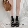 [sheii Su Yinyin] Small gold coins with thick soles step on the heel, lazy thick heels, loafers, women's small leather shoes, casual