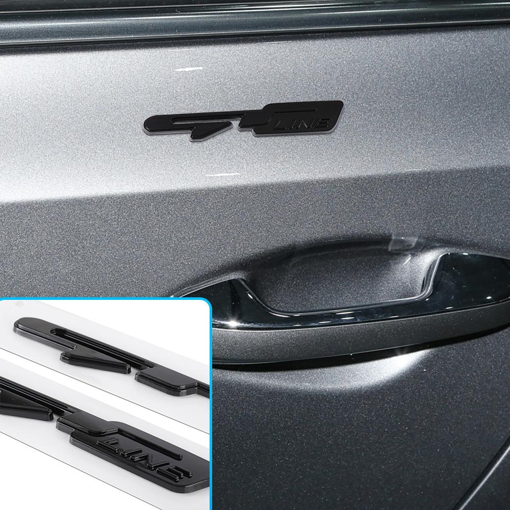 GT GTline Letter Logo Car 3D Rear Marked Side Marking Decorative Sticker Badge For Kia KN Pegas Sorento Soul Cerato Niro Optima