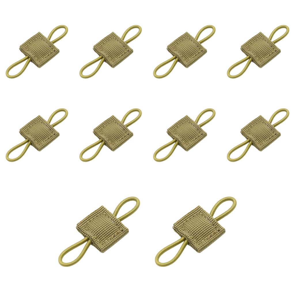 10 Pcs Tactical Gear Holder Clip Molle Webbing Retainer Elastic Binding Ribbon Buckle for Tactical Vests Backpacks