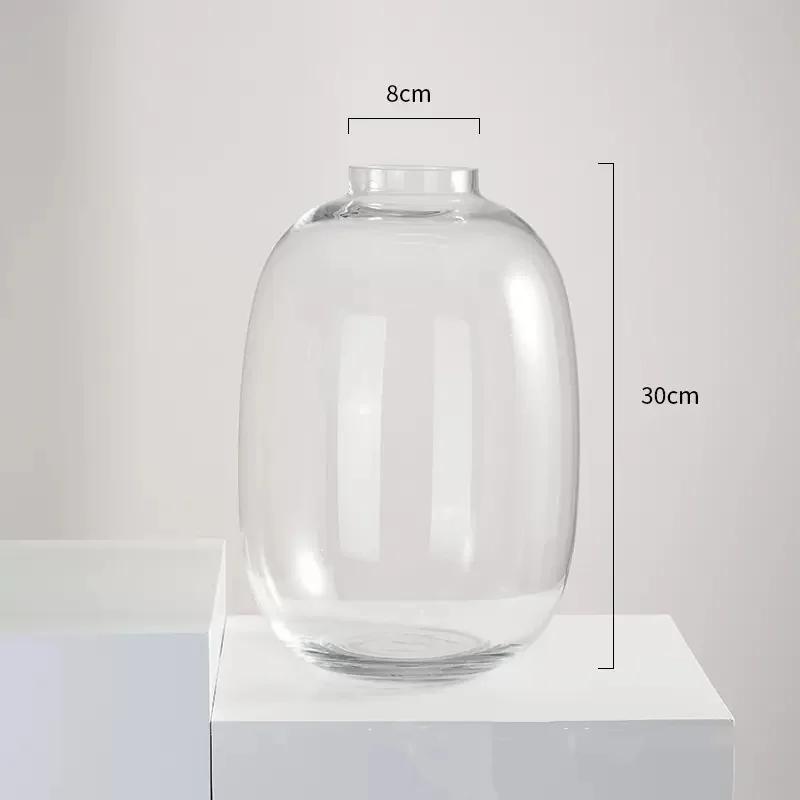 Vasă din sticlă transparentă pentru hidroponie Recipient din sticlă Vază cu flori transparentă Accesorii pentru aranjamente florale Terarium Decorare acasă