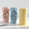 Cylindrical Aromatherapy Candle Silicone Mold DIY Handmade Candle Decorative Mold