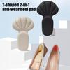 2-i-1 Hälkuddar Skoinlägg Halkfria Hälskydd Klippbara Inlägg NätHälskydd för Skor Som Är För Stora Alla Skotyper