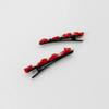 [2SET] lace red flower hair pin