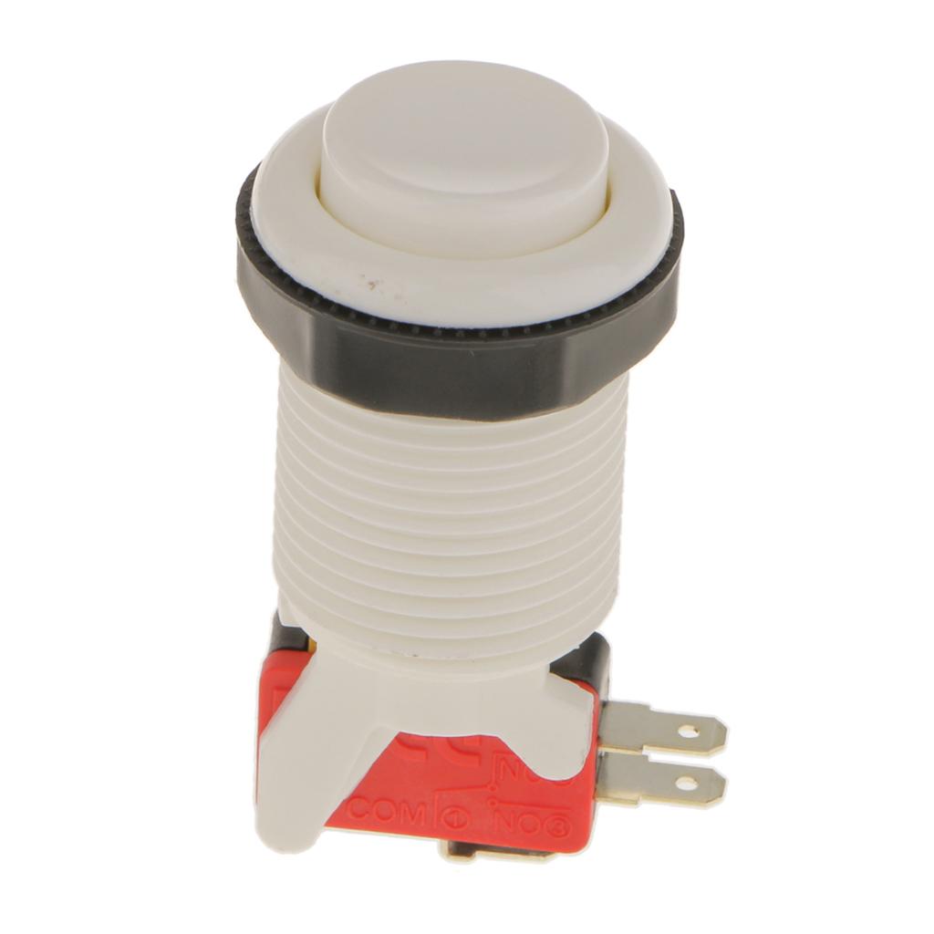 Long Length Arcade Game Push Button For Multicade Jamma White