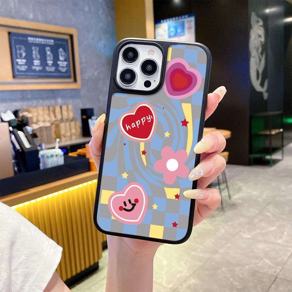 Foreign Trade Explosion Color Contrast Cool Love iPhone13 Mobile Phone Case Apple 17promax Matte Bare Metal Feel Advanced