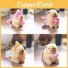 Capybara Pink Plush Keychain Toy With Watermelon Pattern Kid Collectors Doll