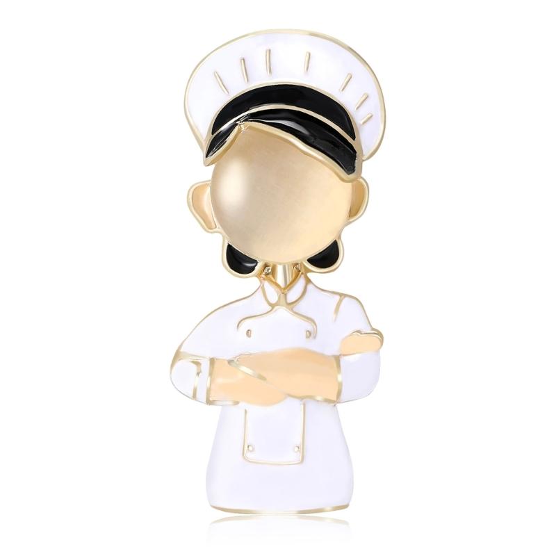 

Cartoon Cook Themed Alloy Brooch Fashion Item With Lightweight Feature For Easy Wearing And Joyful Gifting 1