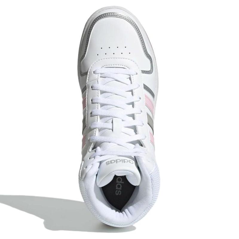 Adidas Hoops 2.0 Mid 'White Pink Grey' Women's Sneakers FY6020