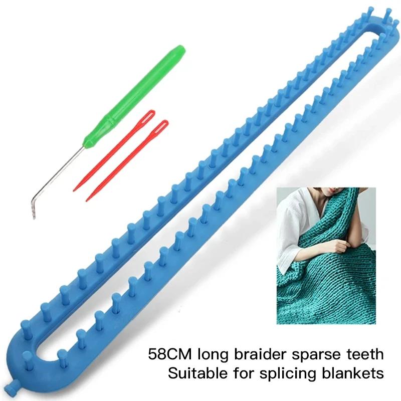 Război de tricotat rotund dreptunghiular, țesut eșarfă pulover pălărie șal cusut mașină de tricotat DIY manual artizanal împletitură instrument