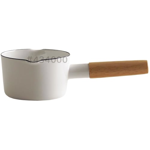 Fuji Enamel Pure White Milk Pan, 12cm (PU-12M.W)