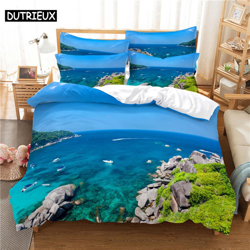 Beautiful Scenery Bedding Set Duvet Cover Set 3d Bedding Digital Printing Bed Linen Queen Size Bedding Set Fashion Design