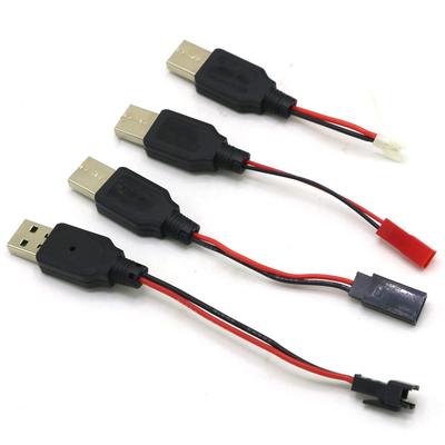 RC USB-Ladekabel 3,7V Lithium-Akku-Ladegerät USB zu JST / SM / Futaba Stecker für 3RC Drohne Quadcopter