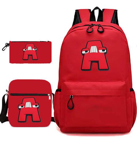 Heat Transfer Three-Piece Schoolbag Cartoon Peripheral Printing Backpack Student Satchel Pencil Case