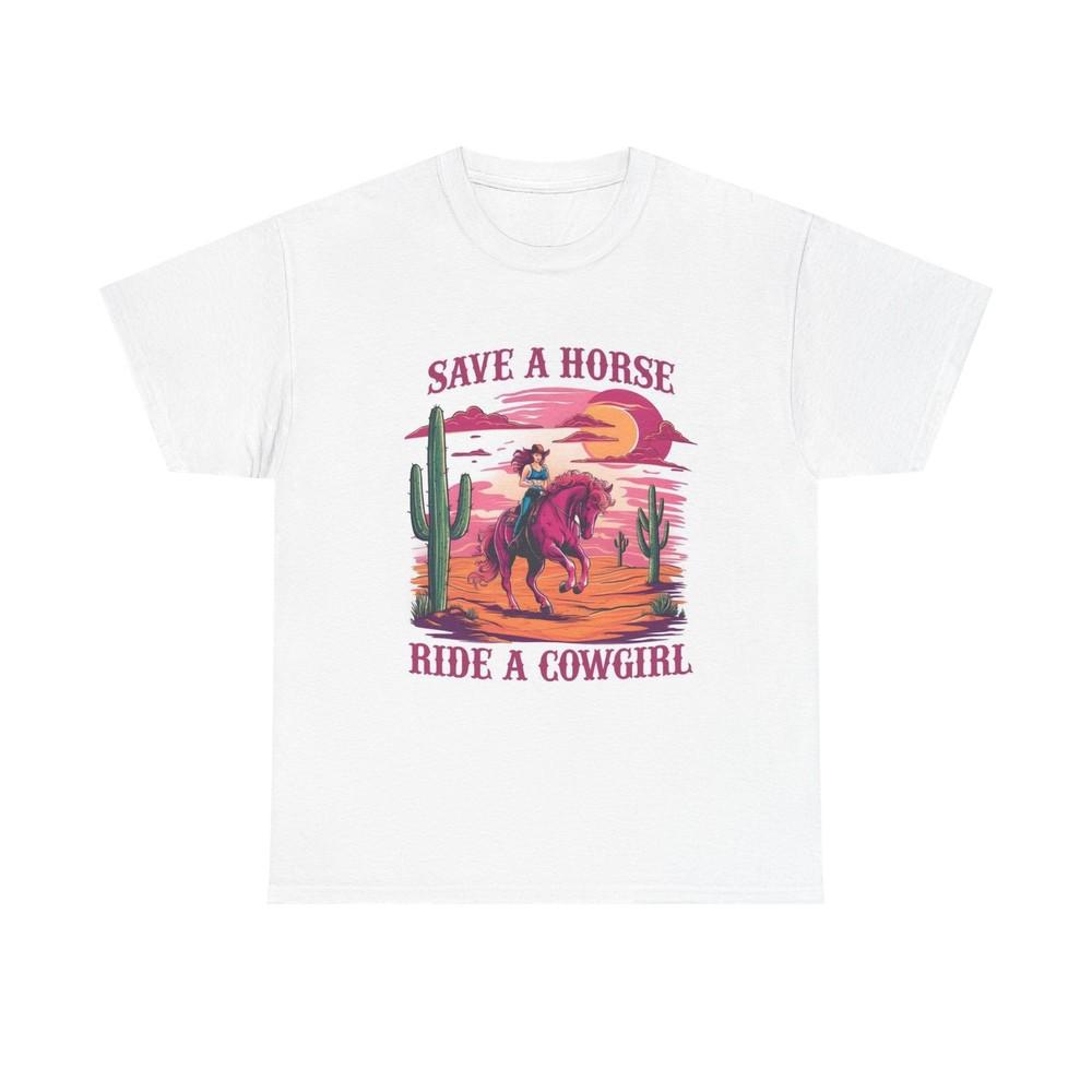 

Save A Horse Ride A Cowgirl Graphic T Shirt Women#039s BRAND NEW Cotton Tee Unisex T-Shirt XXL