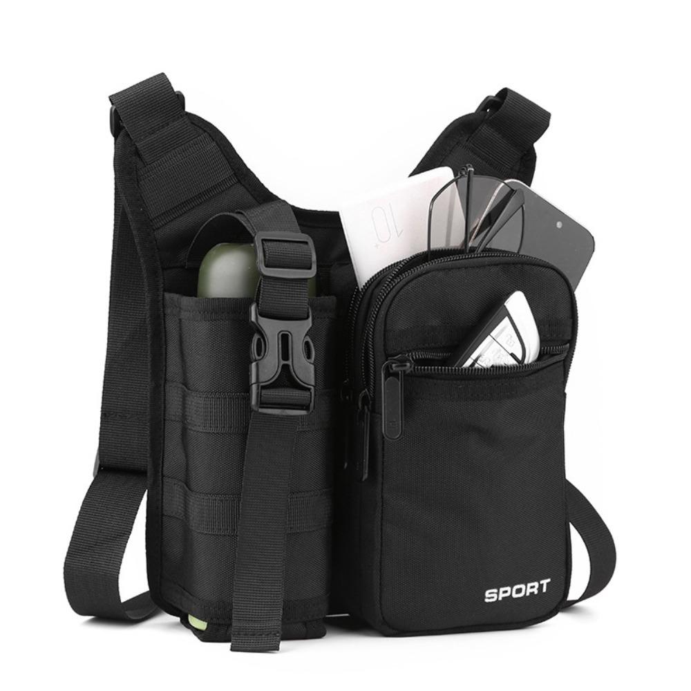 Multi-purpose Oxford Shoulder Bag Wear Resistant Riding Chest Bag Sport Crossbody Bag  Outdoor