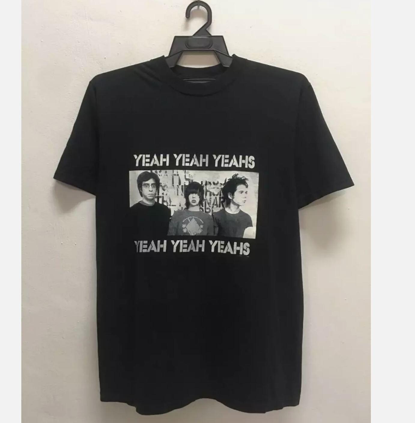 Редкая коллекционная футболка с коротким рукавом с тура группы Yeah Yeah Yeahs, полный размер 4XL фото