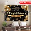 Happy graduation in one piece! Graduation Congratulations Banner, Graduation Ball Background Curtain
