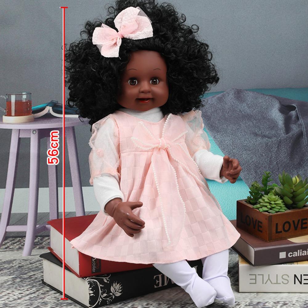 56Cm Reborn Simulation Barbie Gift Doll Baby Soft Gel Girl Toy Set Children's Doll