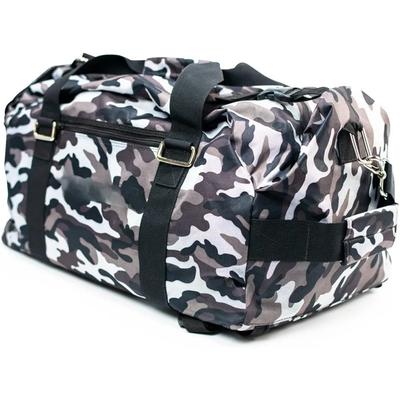 Gym Bag Stylish Camo Design Adjustable Padded Shoulder Straps Transforms From Duffe Bag To Backpack Fitness Bag