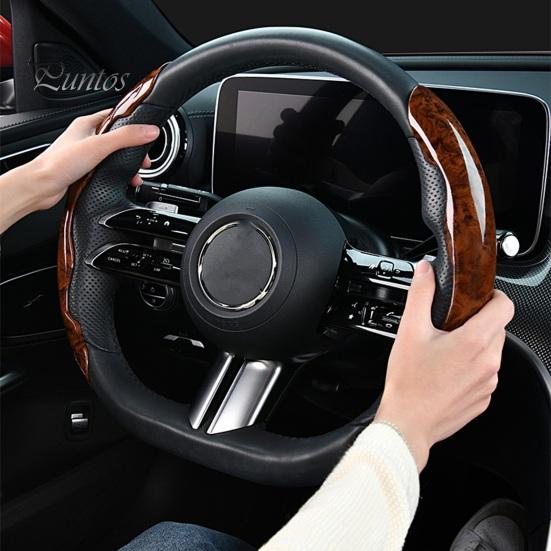 1 Pair Durable Super-thin Breathable Steering Wheel Protector Anti-skid Steering Wheel Cover Automobile Accessories