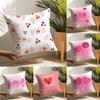 Sweet Pink Candy Pillow Case Home Living Room Decoration Linen Pillow Cases Cushion Cover