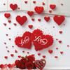 Heart Shaped Wall Window Stickers Valentine's Day Festive Party Atmosphere Decorations For Home Party Shop Restaurant