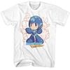 Mega Man Character Group White Gaming Shirt