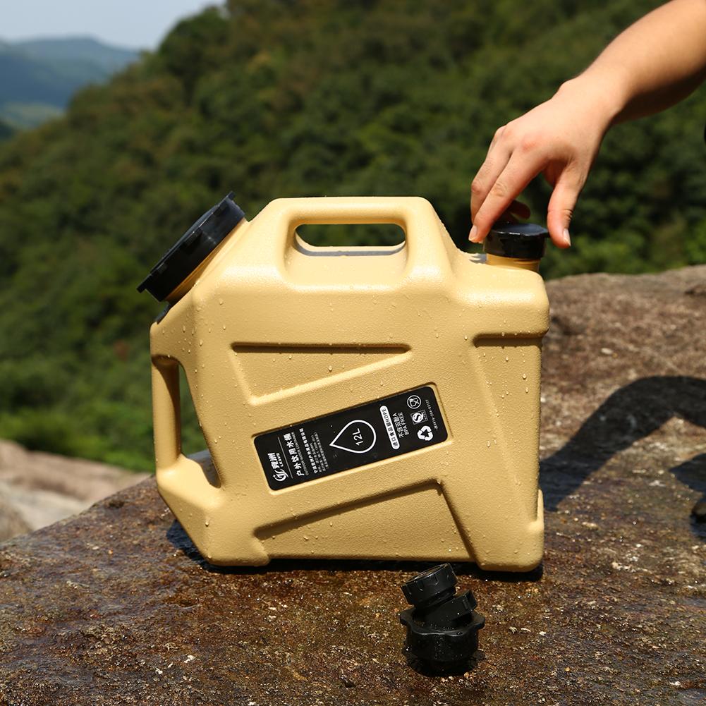 

12L Water Storage Container No Leakage Water Storage Carrier Portable Large Capacity Outdoor Hiking Accessories