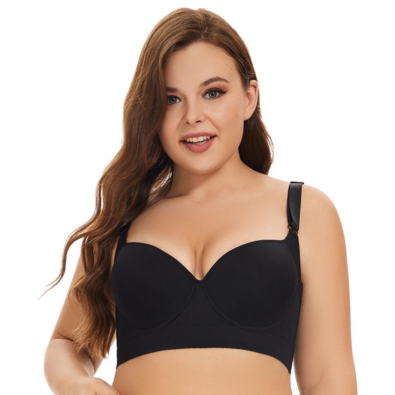 Plus Size Seamless Support Bra: Anti-Sag, 8-Row Adjustable, Shaping, Side Support for Women