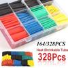 127/164/328/530Pcs 2:1 Heat Shrink Tubing Insulation Polyolefin Shrinking Assorted Tube Wire Cable Kit(No Box)