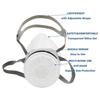 Half Face Respirator Mask with 1 Filter Set, Reusable Silicone Gas Mask for Spray Paint, Dust & Organic Vapor