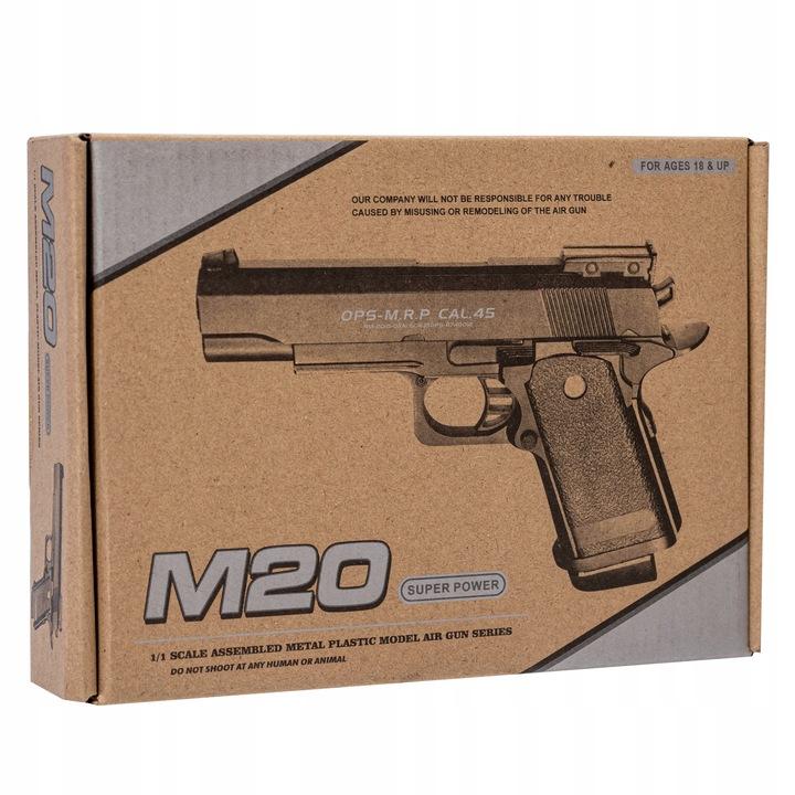Metalowy Pistolet Na Kulki Plastikowe Colt Metalowe El. Replika + 800 Kulek