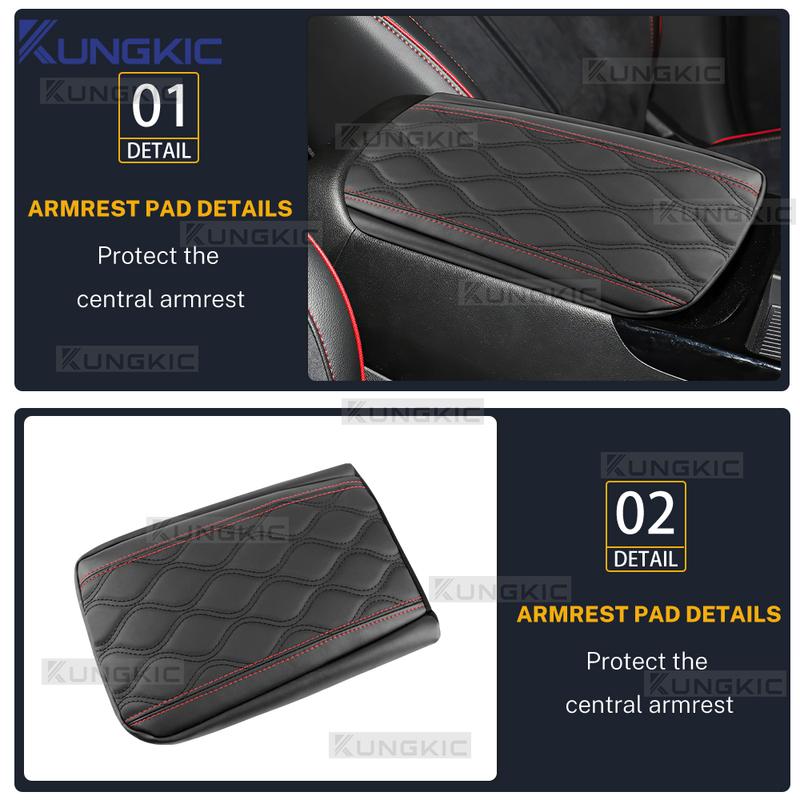 Car Armrest Box Cover For Hyundai Tucson NX4 2025 2026-UP Central Control Armrest Container Pad Auto Trim Interior Accessories