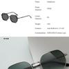 1pc Metal Fashion Round Men's Sunglasses Outdoor Driving Driving Fishing Gradient Sunglasses Women's Sunglasses