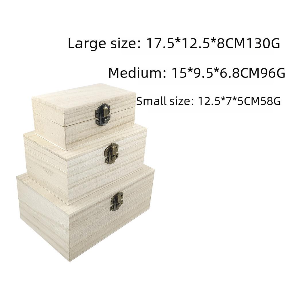 Cutie din lemn de Paulownia, culoare originală DIY, logo personalizabil la fața locului