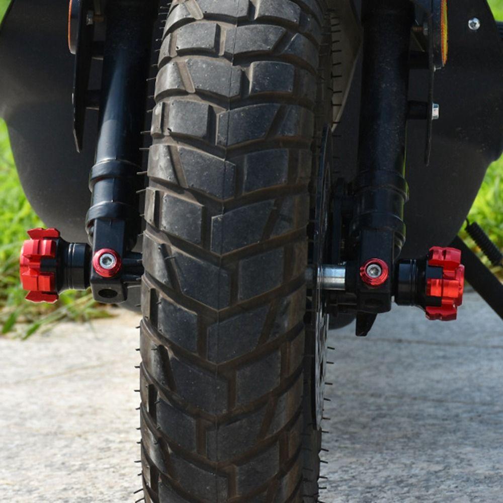 Shock Absorbing Motorcycle Axle Cap Universal Fit Motorcycle Anti-fall Block  Rear Fork