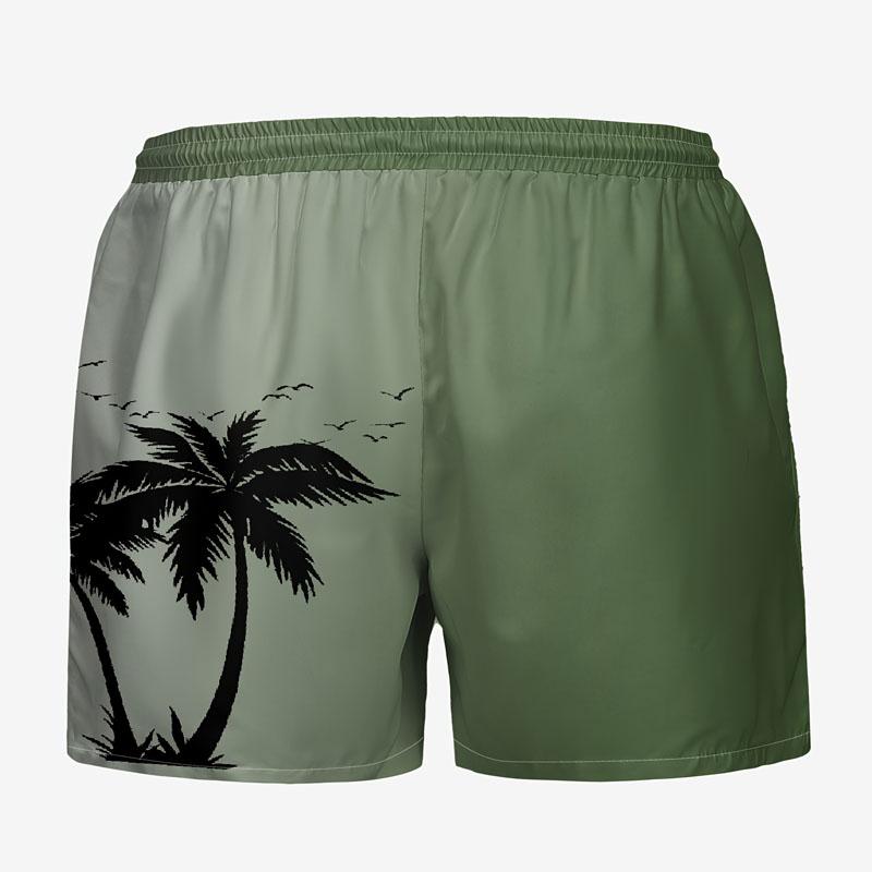 Sommer Herren Lose Strand Shorts Schnell Trocknend Leicht Doppellagig Regular Style