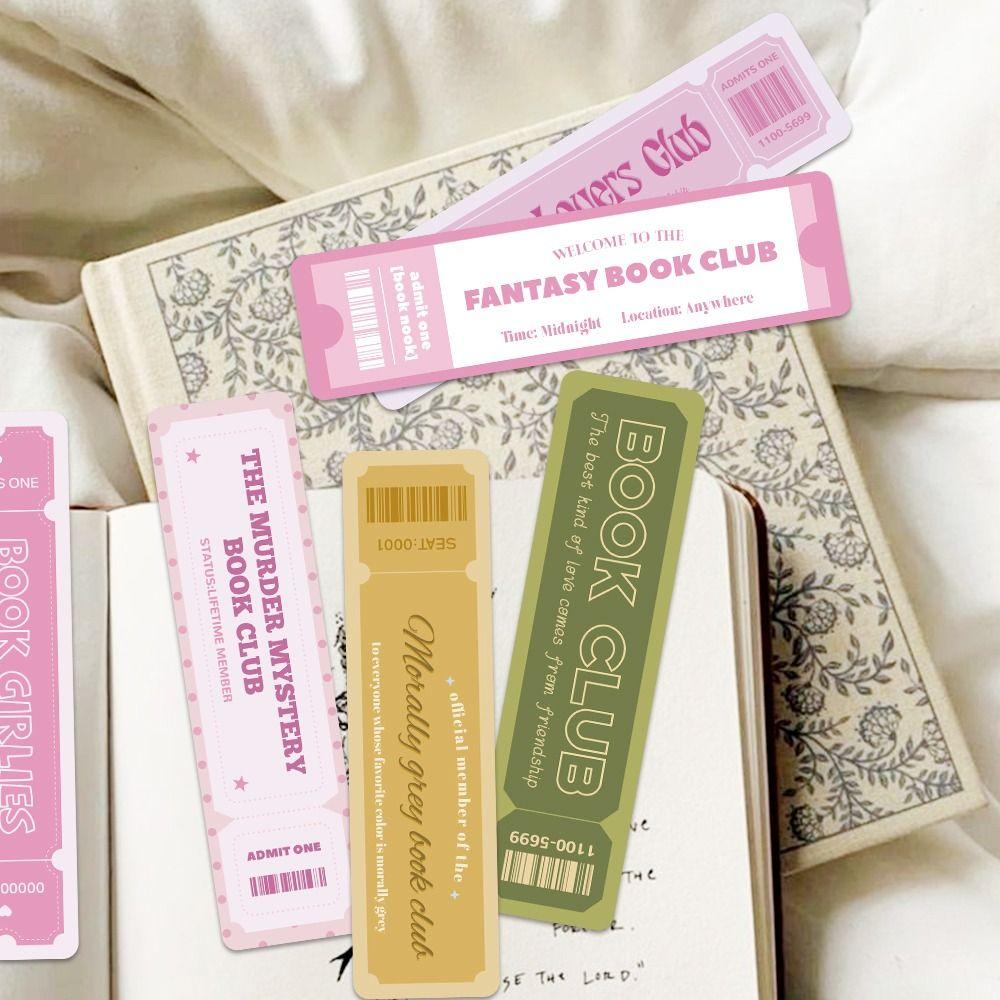 30pcs Rectangular Bookmark Book Lovers Pagination Mark Reading Book Clip  School Office Supplies
