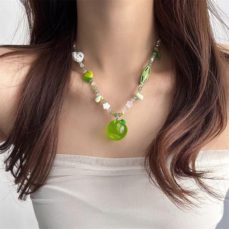 

Модное ожерелье для женских украшений зелёный