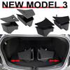For 2026-2026 Tesla Model 3 Trunk Storage Bins Rear Trunk Organizer Trunk Side Storage Box Model 3 Highland Travel Accessories