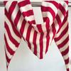 New Women Wool Scarf Shawl Winter Warm Soft Knitted Striped Triangle Fashion Brand Bandana Lady Wool Scarves