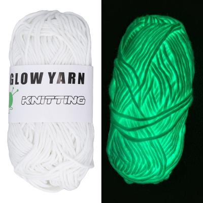 164ft leuchtendes, grobes Garn, DIY-Polyestergewebe, leuchtendes, leuchtendes Strickgarn für Teppich, Pullover, Mütze