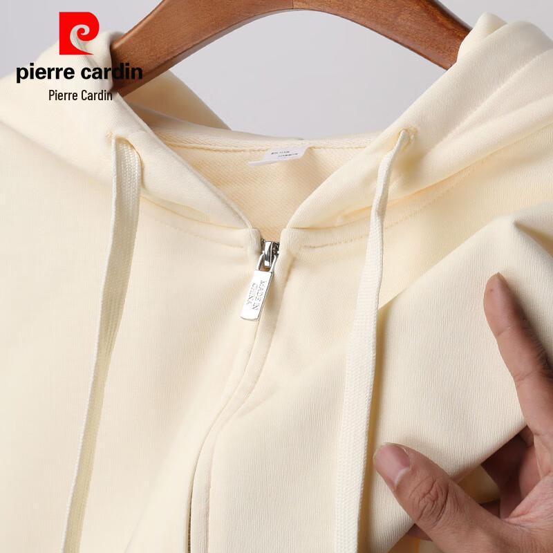 Pierre Cardin Men's Solid Hooded Cardigan Sweatshirt