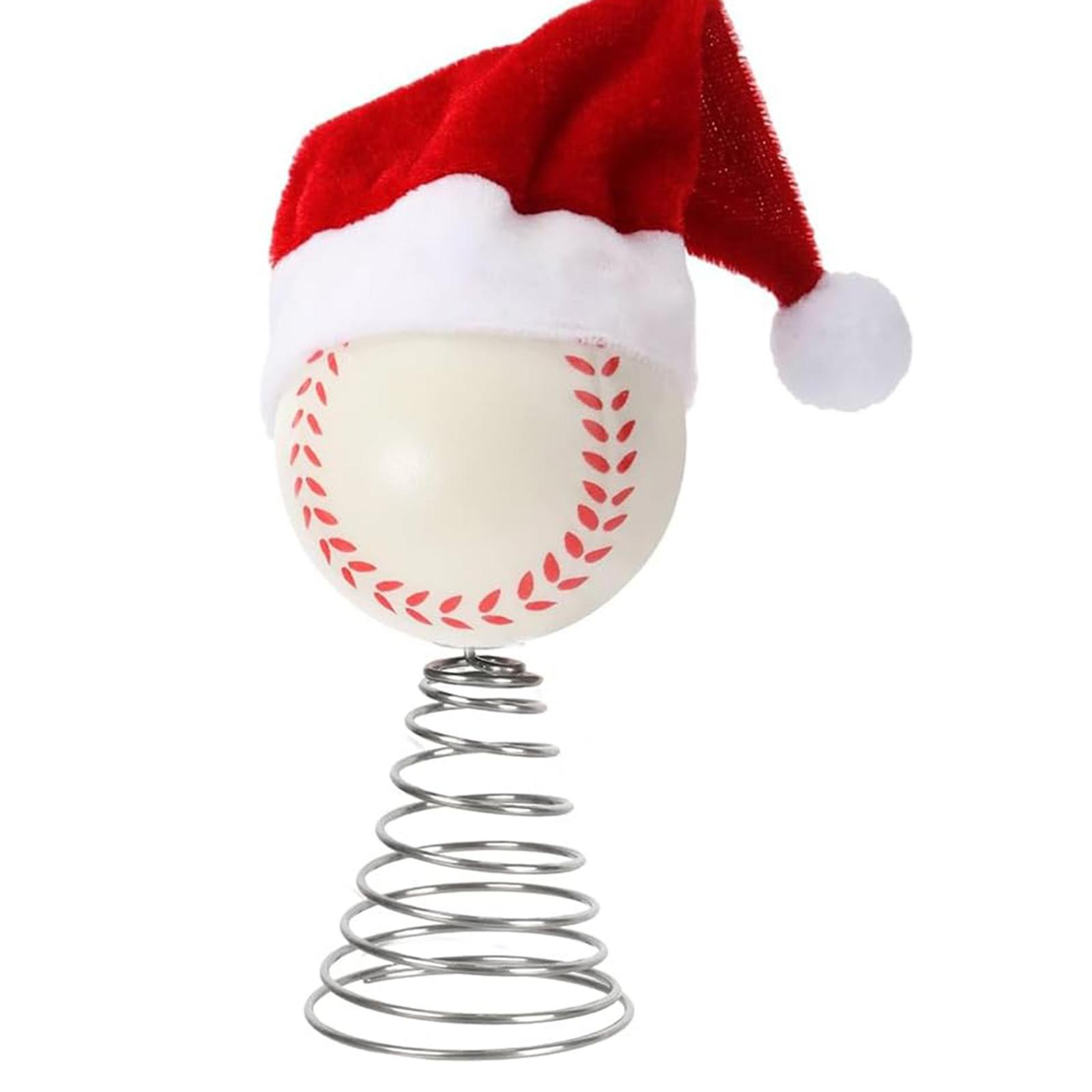 

Christmas Tree Ornaments - Santa Hat And Baseball Tree Ornaments: Lightweight Design, Full Of Festive Spirit, Suitable For Parties, Studios, And Other One Size