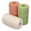 Craft Life Macrame Rope String, 200m Roll, Set of 3, Approx. 3mm Diameter (Ivory, Salmon Pink, Lettuce Green)