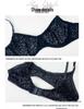 European Hot-Selling Leopard Print Mesh Lingerie Set with See-through Garter Belt & Leg Ring - Five-Piece.